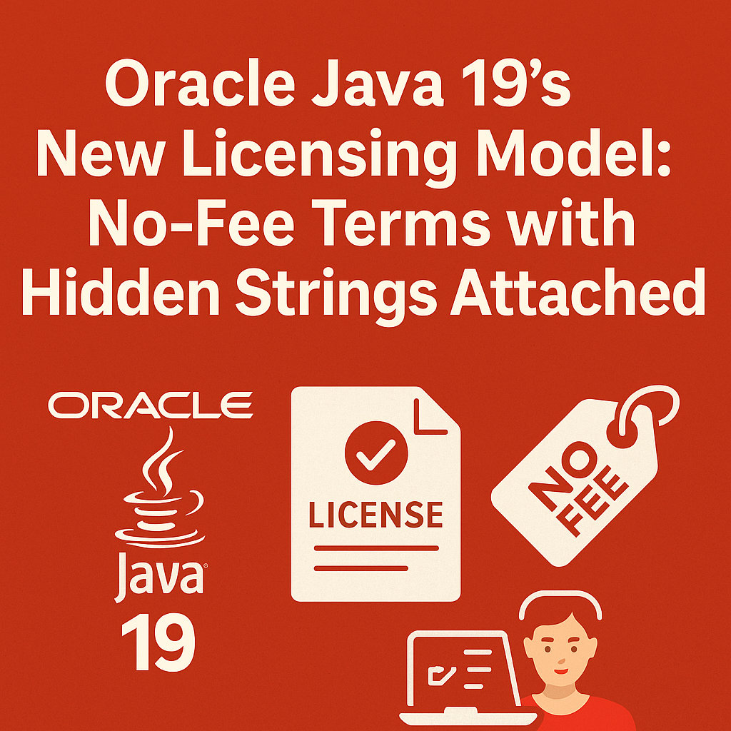 Oracle Java 19’s New Licensing Model: No-Fee Terms with Hidden Strings Attached