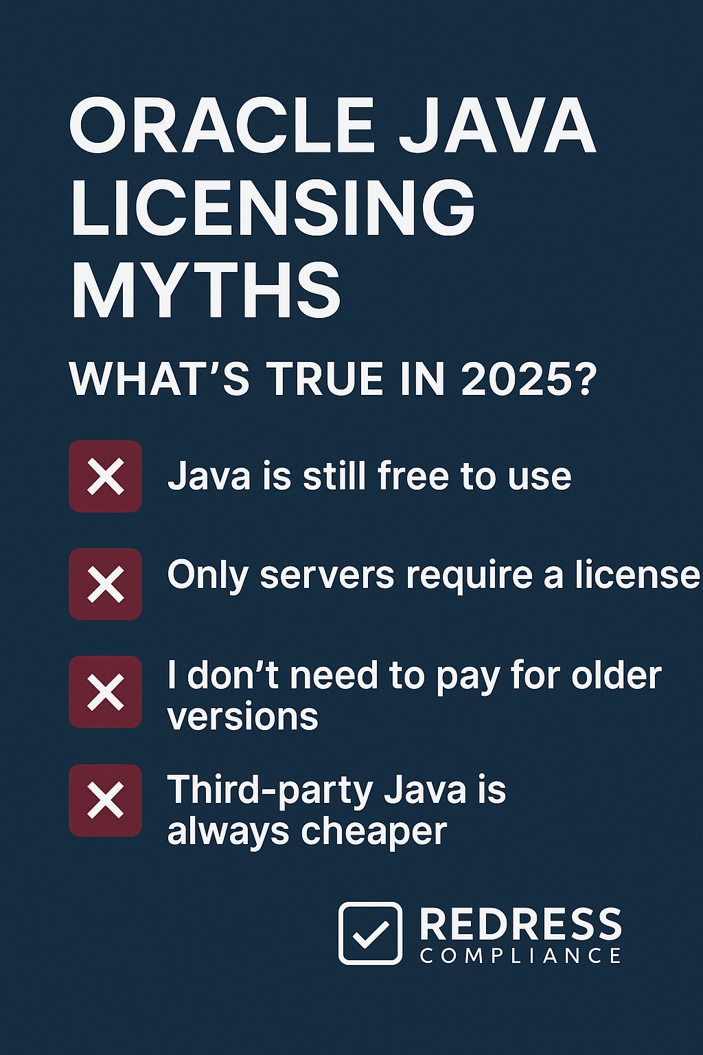 Oracle Java Licensing Myths – What’s True in 2025