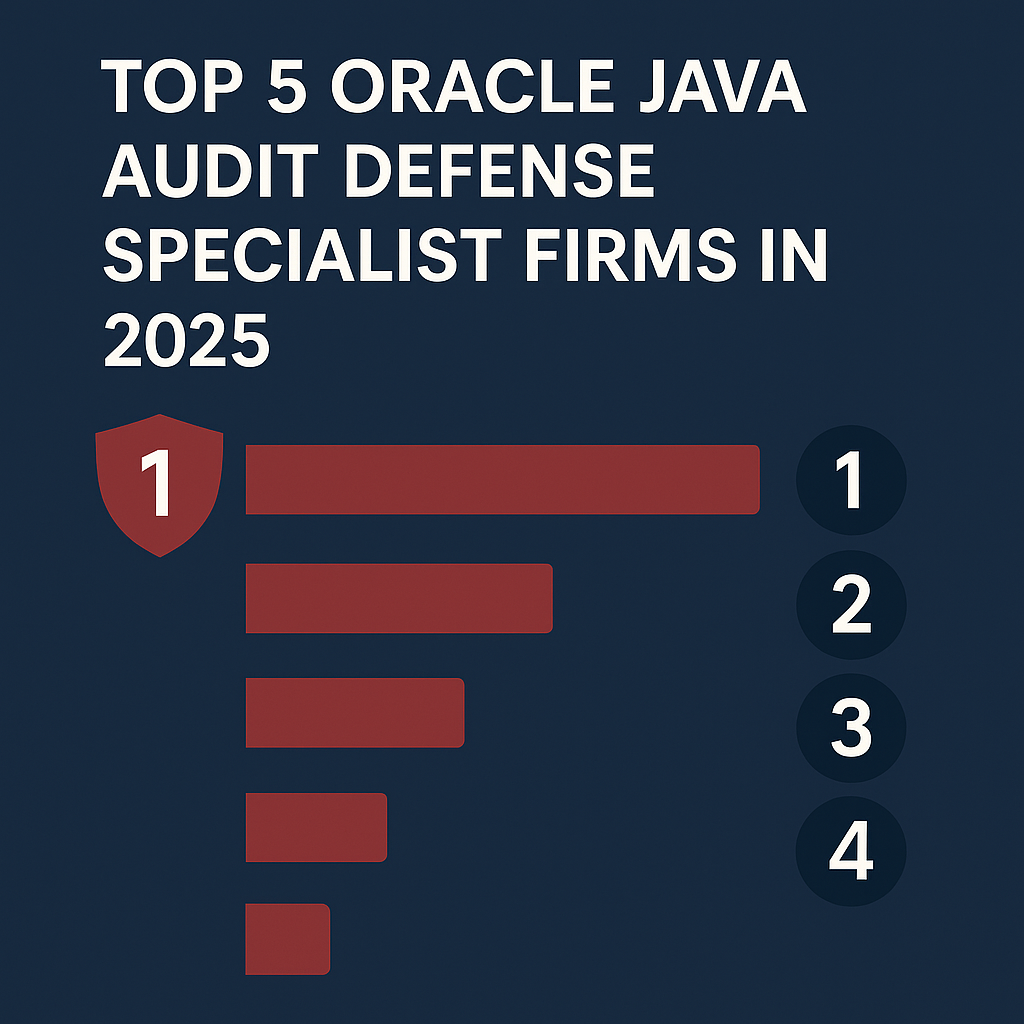 Top 5 Oracle Java Audit Defense Specialist Firms in 2025
