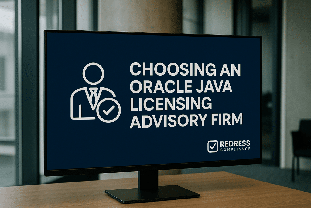 Choosing an Oracle Java Licensing Advisory Firm