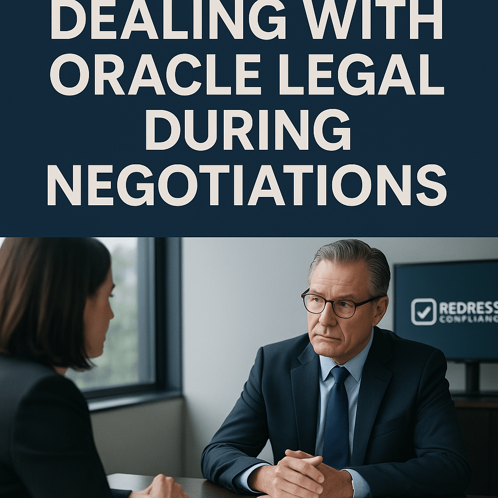 Dealing with Oracle Legal During Negotiations